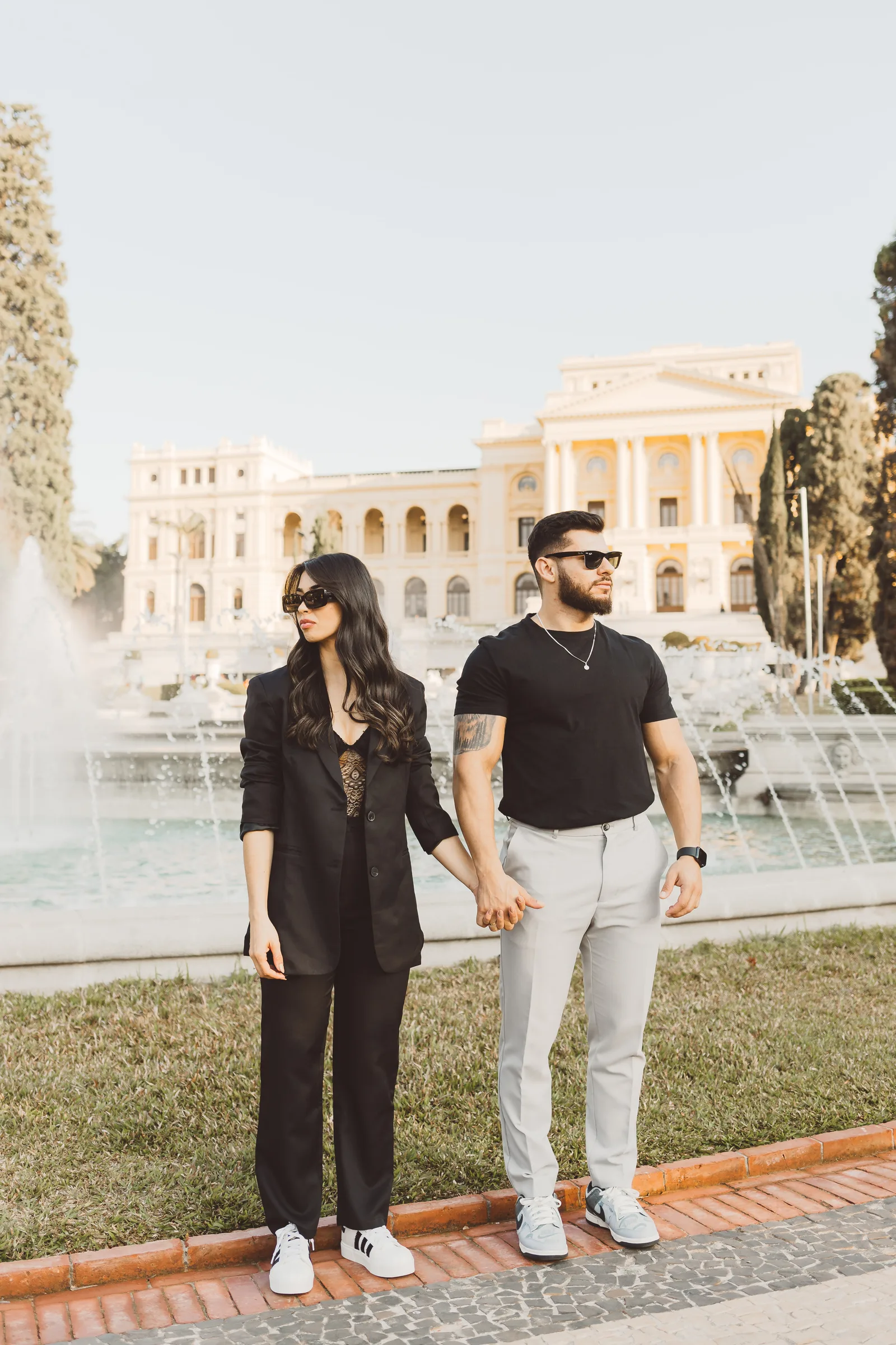 Jaqueline e Lucas - ensaio pré wedding · Museu do Ipiranga, São Paulo — foto 45