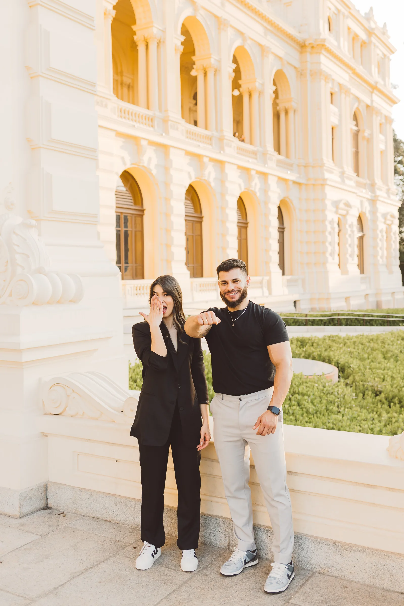 Jaqueline e Lucas - ensaio pré wedding · Museu do Ipiranga, São Paulo — foto 57