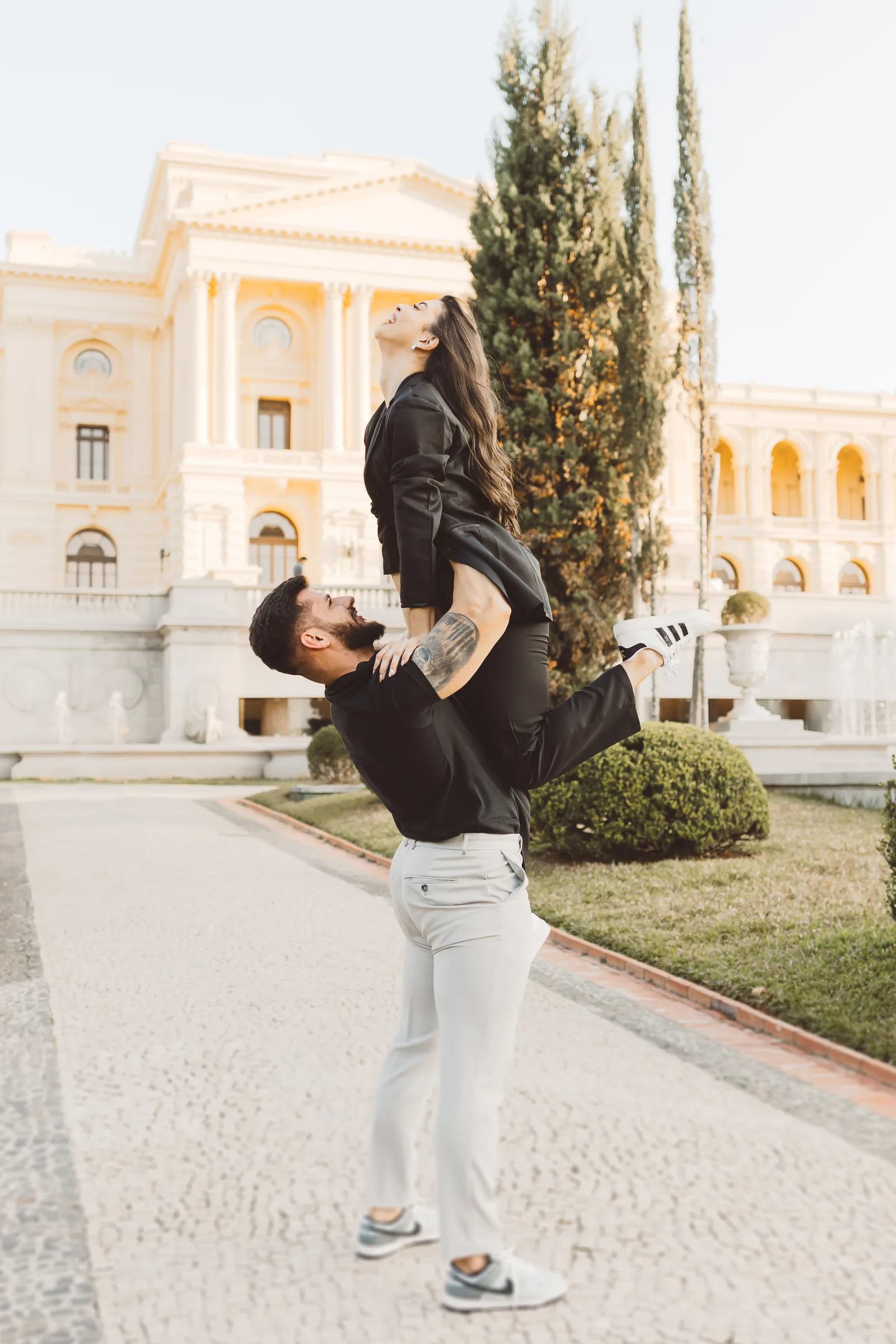 Jaqueline e Lucas - ensaio pré wedding · Museu do Ipiranga, São Paulo — foto 51
