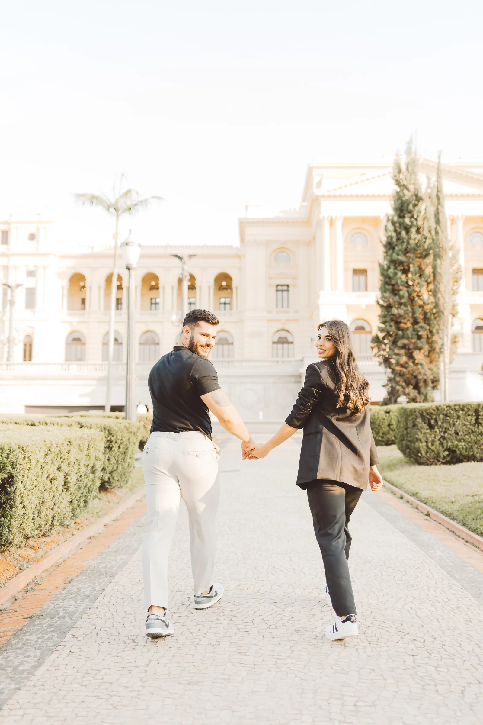 Jaqueline e Lucas - ensaio pré wedding · Museu do Ipiranga, São Paulo — foto 49