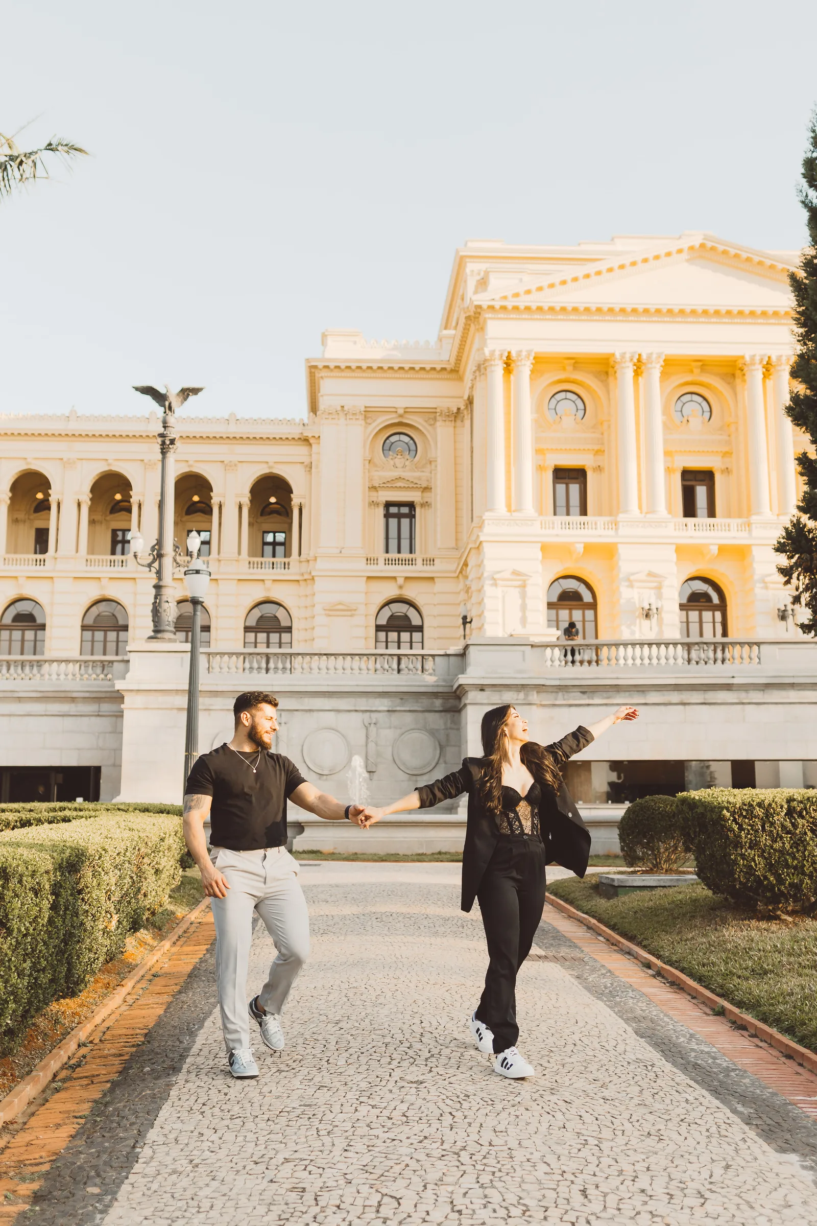 Jaqueline e Lucas - ensaio pré wedding · Museu do Ipiranga, São Paulo — foto 50
