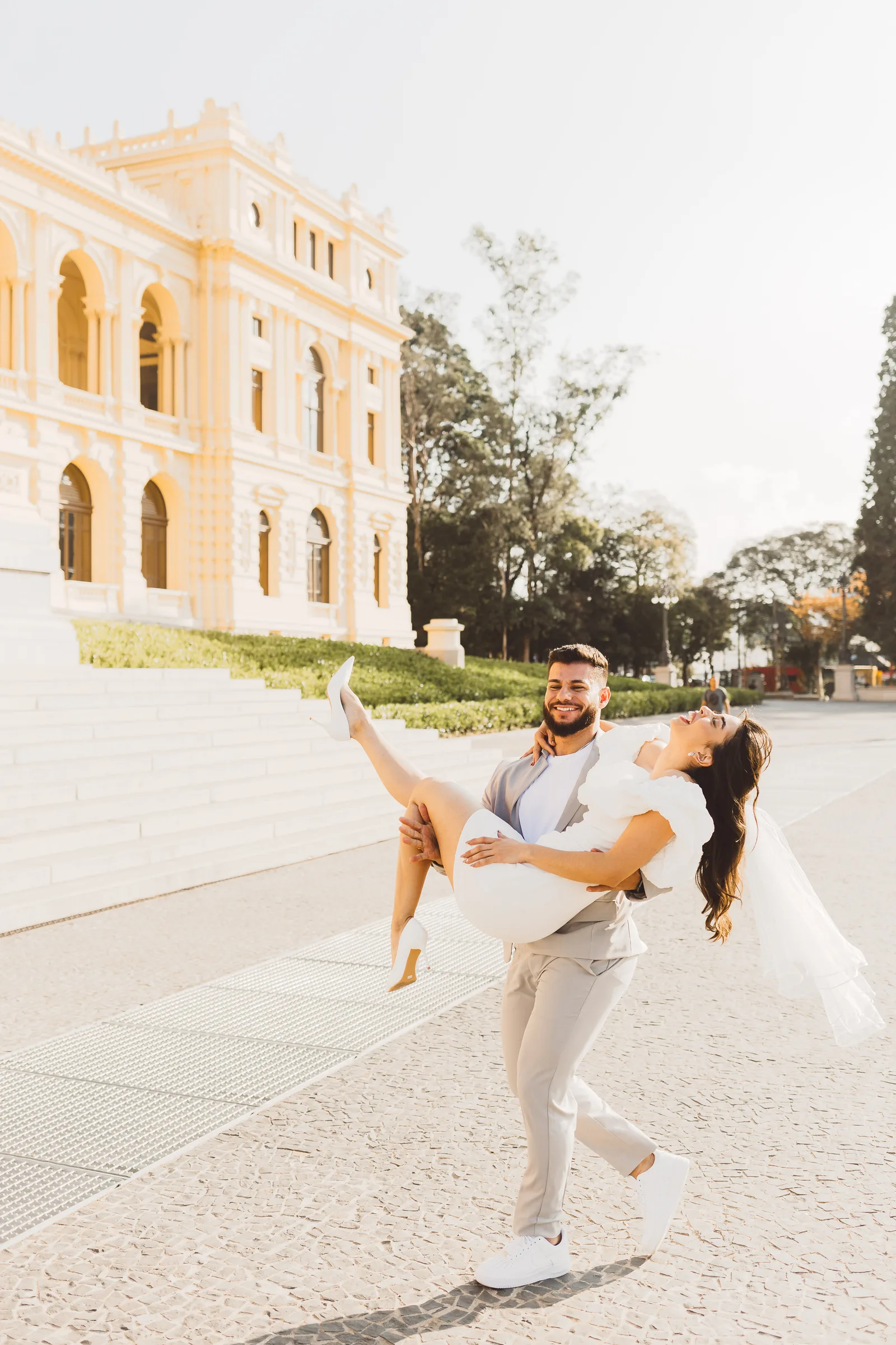 Jaqueline e Lucas - ensaio pré wedding · Museu do Ipiranga, São Paulo — foto 31