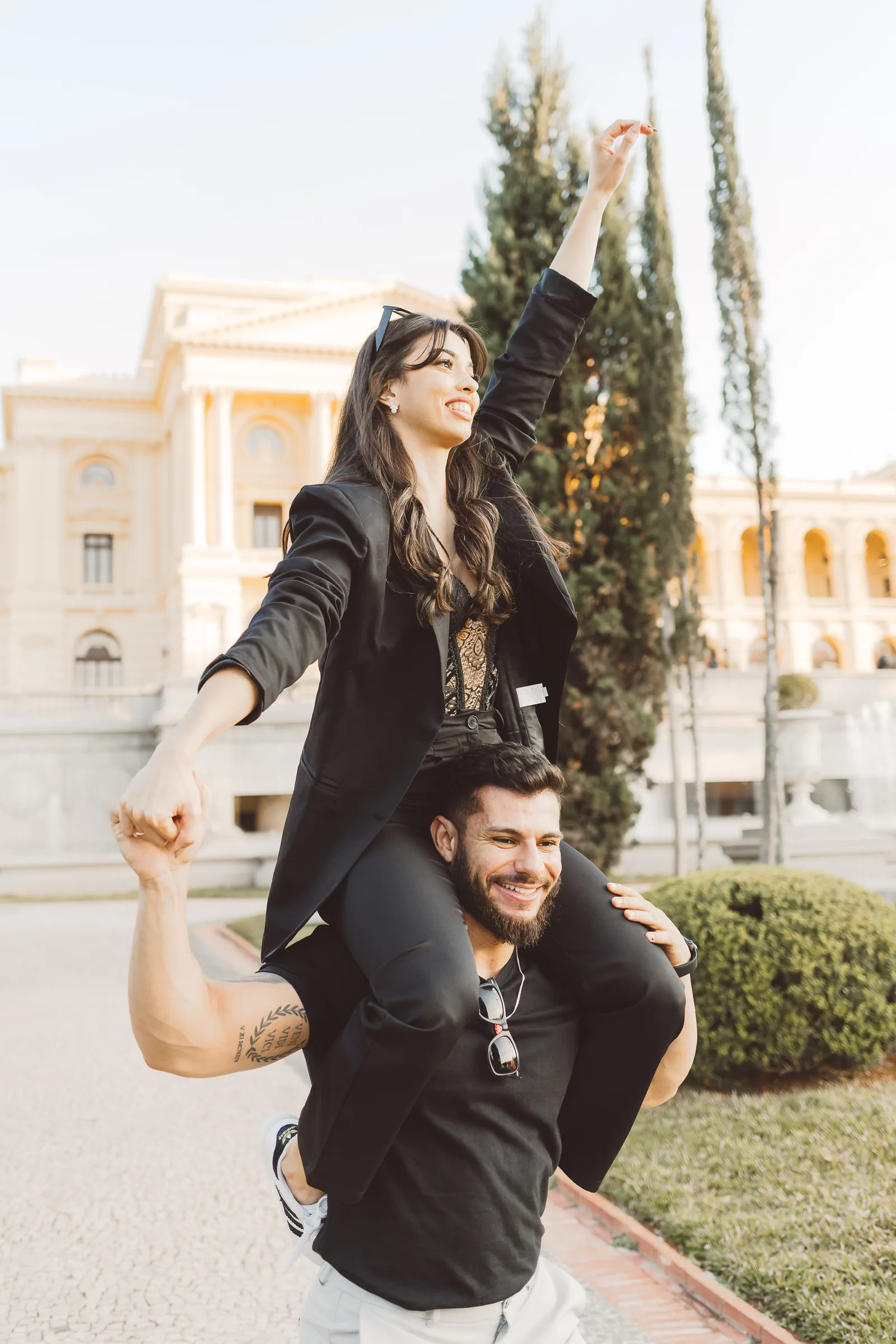 Jaqueline e Lucas - ensaio pré wedding · Museu do Ipiranga, São Paulo — foto 52
