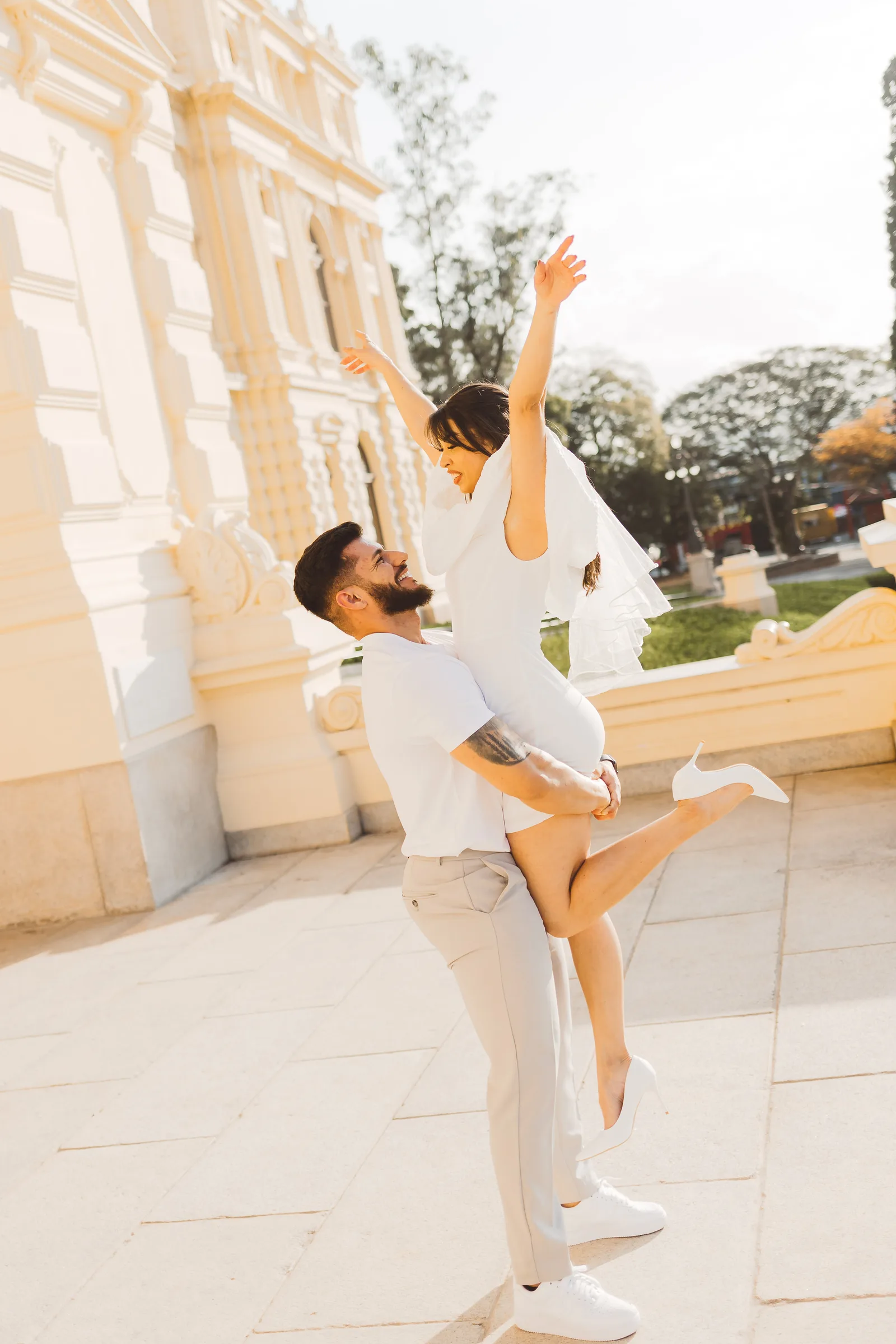 Jaqueline e Lucas - ensaio pré wedding · Museu do Ipiranga, São Paulo — foto 36